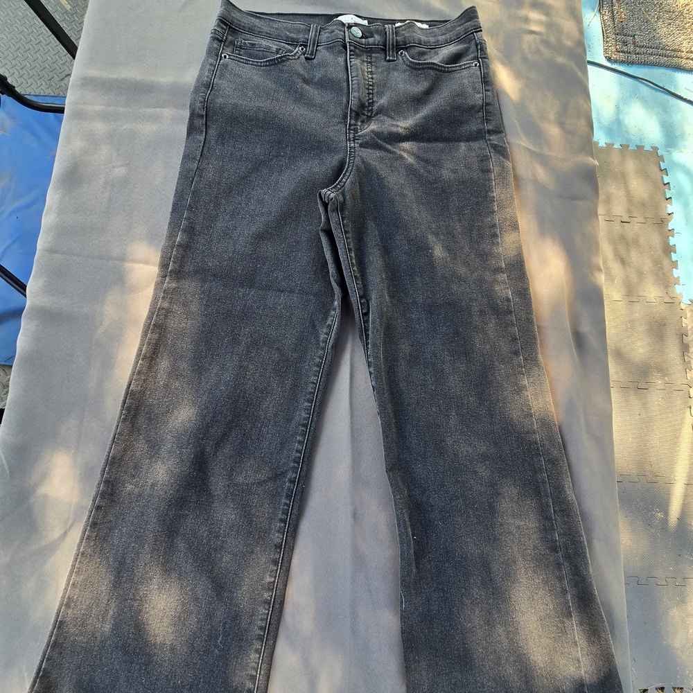 Jessica Simpson Black Mid Rise Boot Cut Jeans A-10